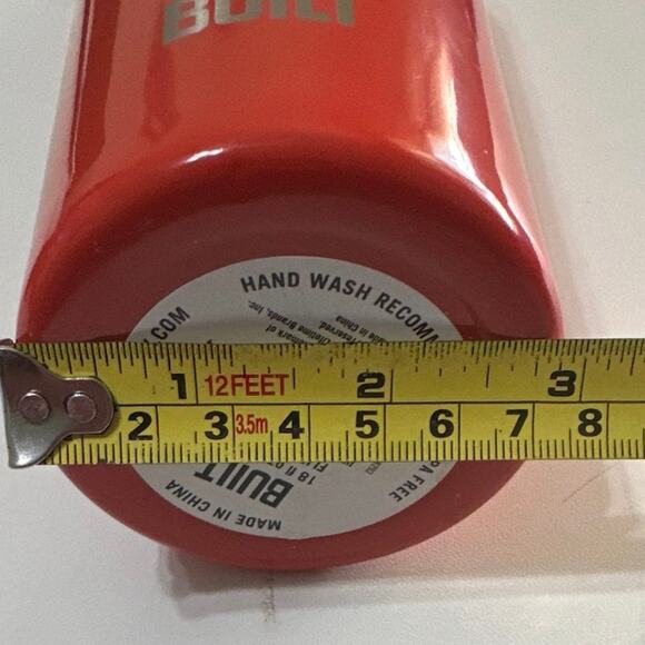 Built Insulated 18oz stainless steel Hot Cocoa  thermos w/flip top Red NWT - Picture 8 of 8